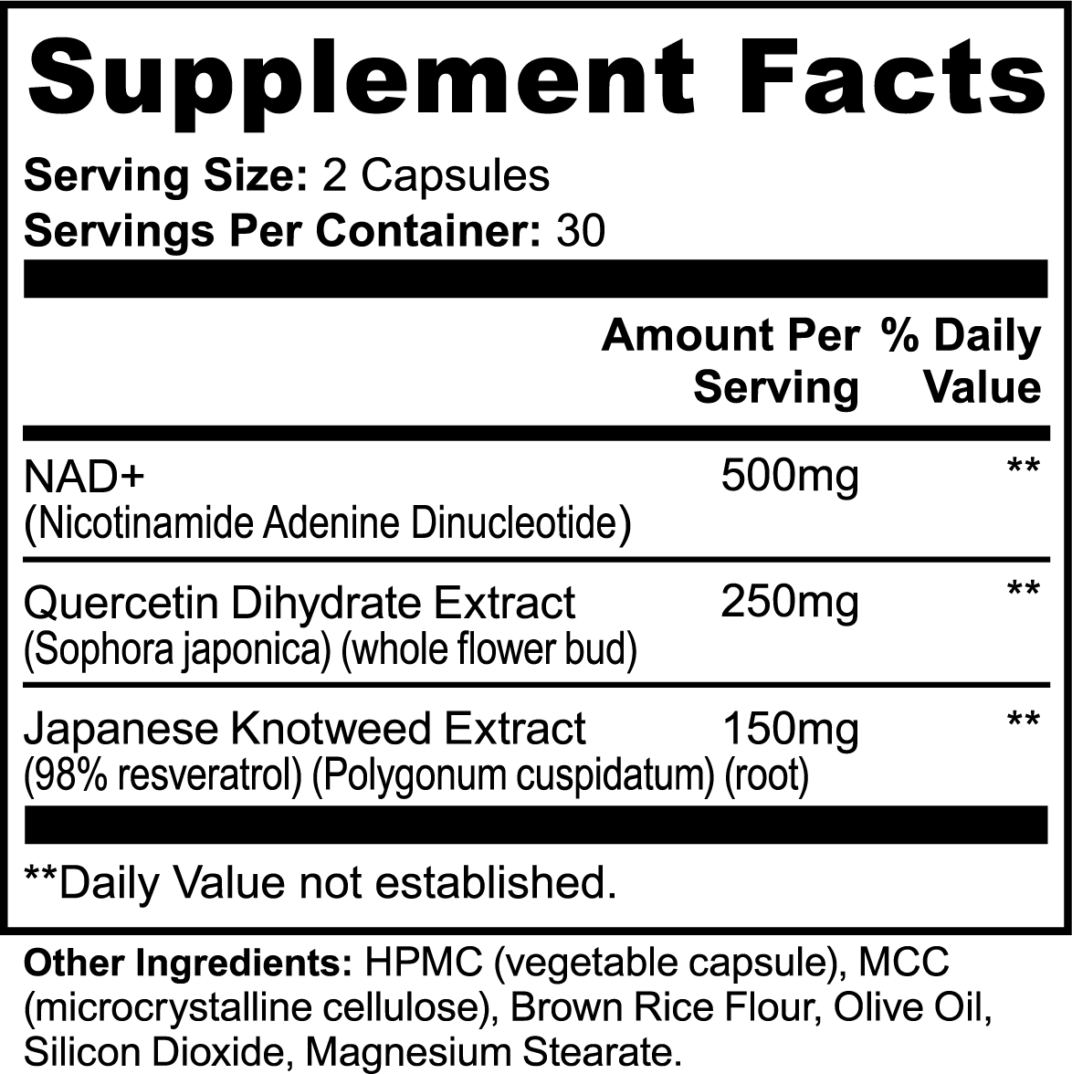 NAD+ RESVERATROL